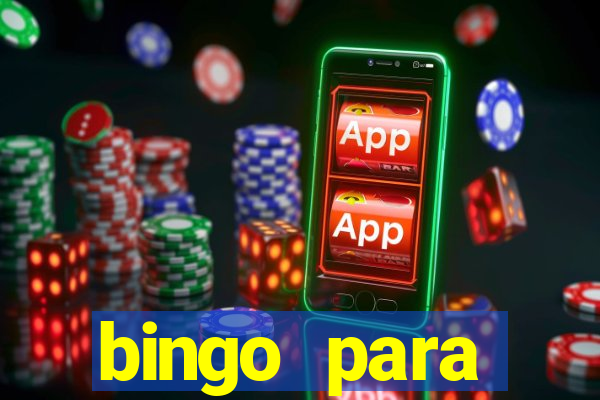 bingo para despedida de solteira para imprimir